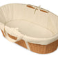 Badger Basket Wicker-Look Woven Baby Moses Changing Basket With Pad And Cover - Light Brown/Ecru