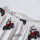 Boys Pajamas Tractor 100% Cotton Pjs Toddler 2 Piece Long Sleeve Sleepwear Kids Clothes Set 8T