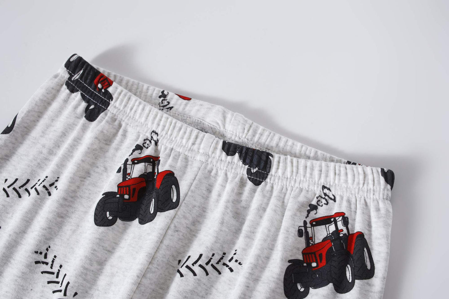 Boys Pajamas Tractor 100% Cotton Pjs Toddler 2 Piece Long Sleeve Sleepwear Kids Clothes Set 8T