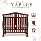 Dream On Me Addison 4-In-1 Convertible Mini Crib In Espresso, Greenguard Gold Certified, Non-Toxic Finishes, Built Of New Zealan