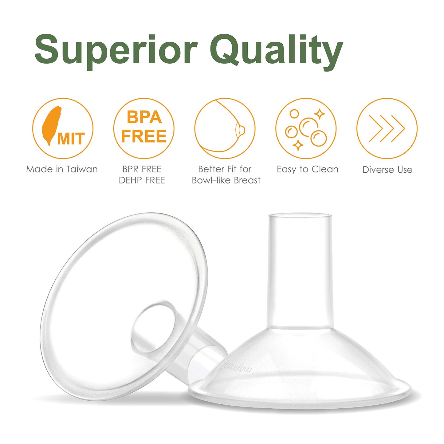 Maymom Myfit Crater Series 16Mm Two-Piece Design Small Breastshield Compatible With Medela Breast Pumps; Not Original Medela Pum