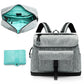 Mominside Diaper Bag Backpack, Leather & Neoprene Small Diaper Bag, Mini Baby Bag Backpack With 12 Pockets, 4 Insulated Pockets,