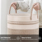 Youdenova Woven Rope Laundry Hamper Basket, 100L Tall Laundry Basket, Baby Nursery Hamper For Blanket Storage, Clothes Hamper Fo