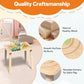 Himold Activity Table for Kids 6-36 Months, 9 in 1 Wooden Montessori Toys with Bead Maze Shape Sorter Train Toy, Baby Sensory Ta