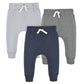 Gerber Baby Boys' Toddler 3-Pack Jogger Pants, Navy/Gray, 5T
