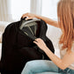 Konssy Knit Nursing Cover For Breastfeeding, 360 Full Privacy Breathable Breastfeeding Cover, Multi-Use Carseat Canopy(Black)