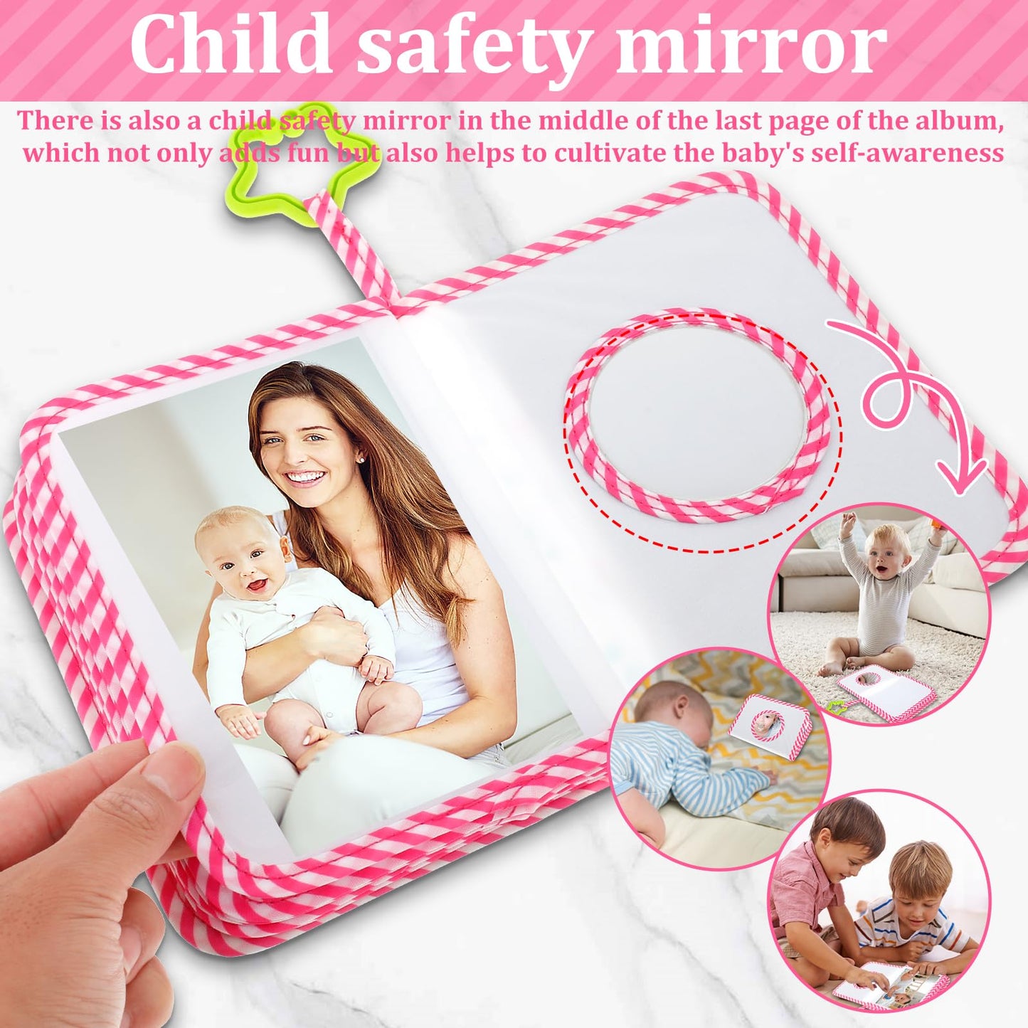 Baby Photo Album Practical First Photo Album Cute Soft Cloth Photo Book Easy To Use My First Photo Book For For Newborn Toddler
