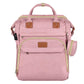 ZRSUN Baby Diaper Bag Backpack,Baby Shower Gifts, Multifunctional Travel Diaper Bag, Gifts for Mom with Portable Diaper Pad,Pink