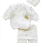 Abelito Newborn Baby Boy'S Girl'S Unisex Warm Winter 3 Pieces Crochet Set (White)