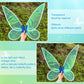 Quescu Fairy Wings For Adults,Butterfly Wings For Girls,Angel Wings,Fairy Costume For Women Halloween Dress Up Party Favor (Blue