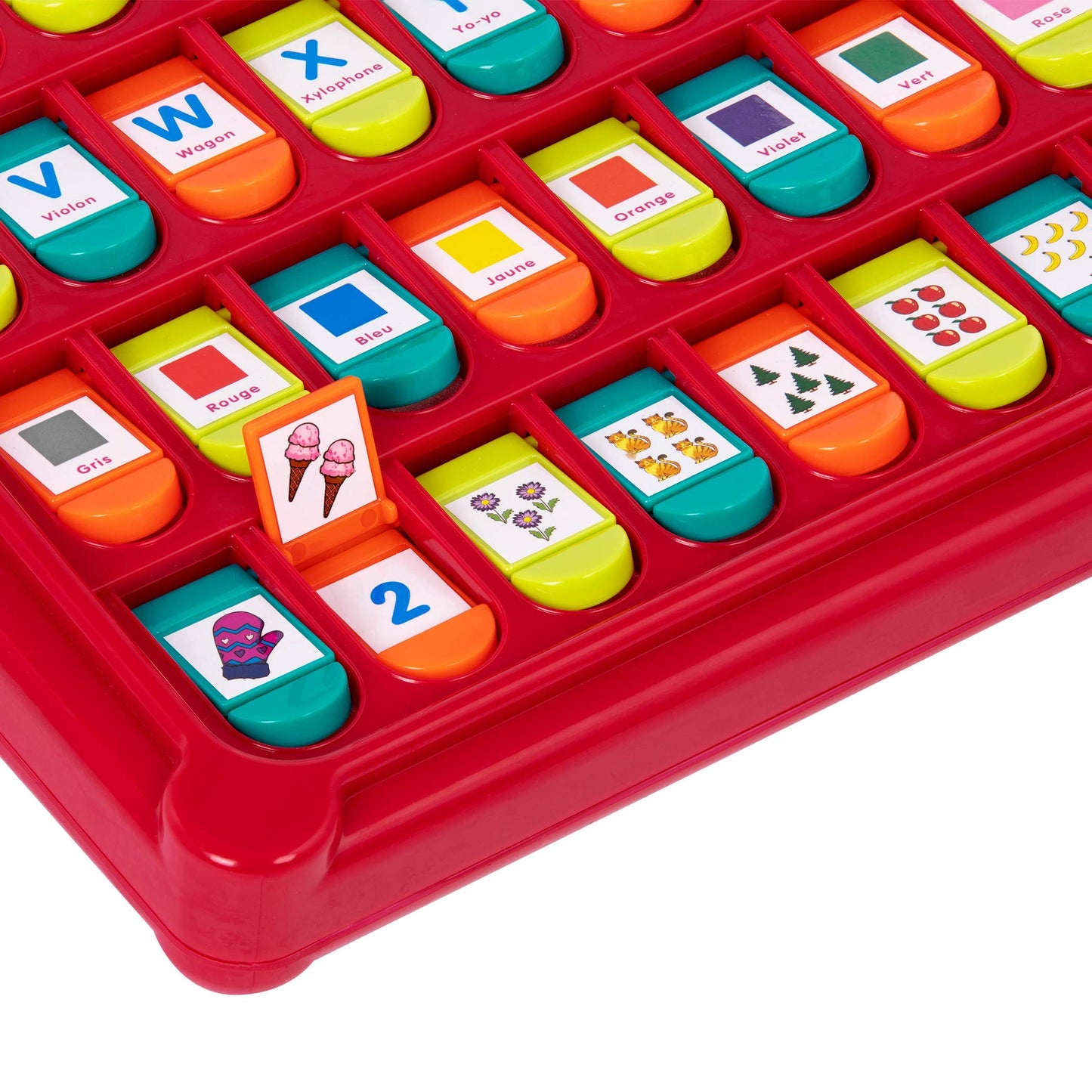 Battat - French Alphabet Toy For Learning - 50 Pop-Up Flaps - Letters, Words, Numbers, Colors, Shapes - Educational Toy For Todd