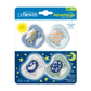 Dr. Brown'S Advantage Glow-In-The-Dark Baby Pacifier, Fully Symmetrical Soother With Soft Silicone Bulb, 0-6M, Bpa Free, Blue Su