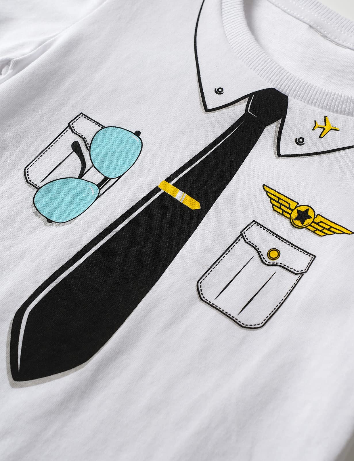 Cosland Toddler Halloween Shirt Baby Boys Pilot T-Shirt 5T