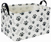 Sanjiaofen Rectangular Dog Basket,Dog Toy Bin,Dog Storage Basket Organizer.Waterproof PE Coating Puppy Storage Bin with Handles.