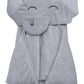 Yoyoo Premium Baby Bath Towel - Viscose Derived From Bamboo, Baby Hooded Towels - Newborn Essential Cute Grey Little Elephant -P