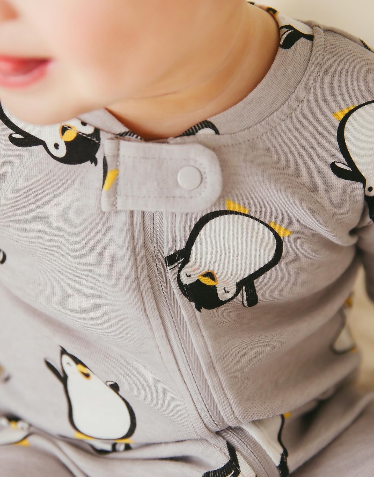 Vaenait Baby Infant Toddler Character Footie Pajamas Onepiece Penguin 24M