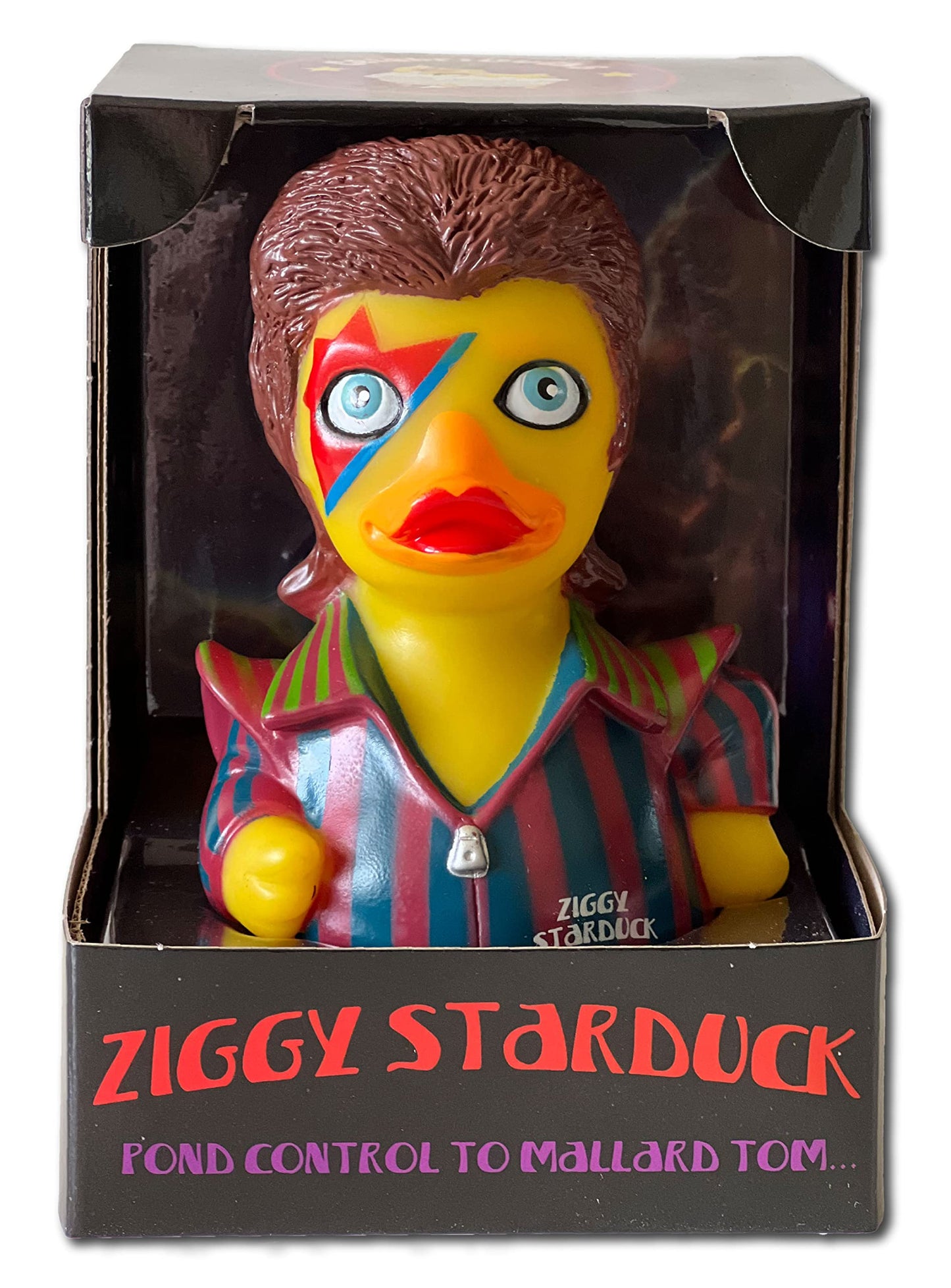 CelebriDucks - Ziggy Starduck - Floating Rubber Ducks - Collectible Bath Toy Gift for Kids & Adults of All Ages