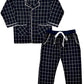 SHOPmOZO Unisex Pure Cotton Checkered Night Suit for Boys and Girls Full Pyjama with Top Combo Set (SM00321UNISEXSWPS_910 Year