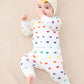 Owlivia Organic Cotton Baby Boy Girl Zip Up Sleep N Play, Footless, Long Sleeve(18-24 Months, Rainbow Hearts)