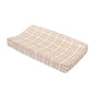 Crane Baby Change Pad Cover, Charlie Farmhouse Quilted Plaid Changing Pad Cover, Neutral Changing Mat Cover, Farmhouse Nursery D