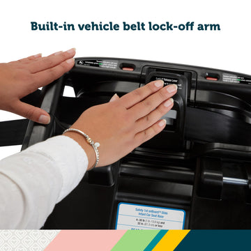 Safety 1St Onboard Slide Dlx Infant Car Seat W/Safetyslide Base, Easy-Install Rigid Latch, Lightweight Rear-Facing Seat, Newborn