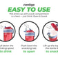 Contigo Snack Hero 2-In-1 Bottle Set - 4Oz Snack Compartment & 13Oz Spill-Proof Water Bottle - Red & Blue