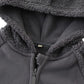 Amiyan Bear Ears Shape Fleece Warm Hoodies Clothes Toddler Zip-Up Light Jacket Sweatshirt Outwear For Baby Boys (Gray, 1-2T)
