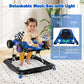 Honey Joy Baby Walker, 4-In-1 Foldable Infant Activity Push Walker, Toddler Car Walker With Adjustable Heights, Music, Lights, P