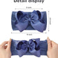 Doboi Baby Girl Headband - 12Pcs Nylon Hair Accessories With Big Ribbon Bows, Soft Lightweight Headbands For Baby Girls Infant N