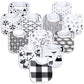 Benoxine Baby Bandana Drool Bibs Soft and Absorbent 100% Organic Cotton Bandana Bibs Set for Boys Girls Newborn Unisex Plain Col