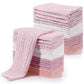Buryeah Muslin 20 Pcs Burp Cloths Large 20 x 10 100% Cotton 6 Layers Ultra Absorbent and Soft Hand Washcloths for Baby Drool and
