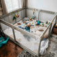 Termichy Baby Play Mat For Floor: 50X50 Thick Foam Padded Playpen Mat For Toddlers And Infants Crawling - Water-Repellent Cushio