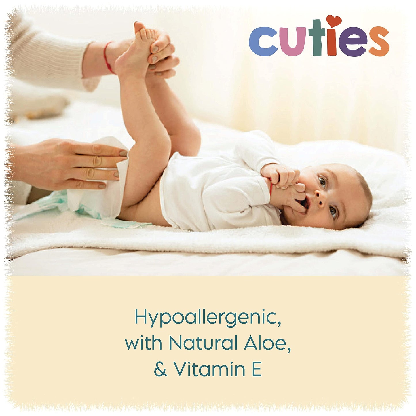 Cuties Baby Wipes | Unscented & Hypoallergenic | 12 Soft-Packs | 864 Total Wipes