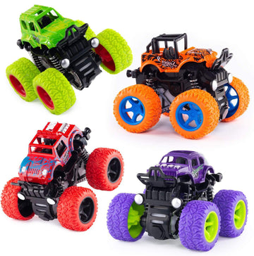 Monster Trucks Inertia Car Toys - Friction Powered Car Toys for Toddlers Kids Birthday Christmas Party Supplies Gift for Boys an