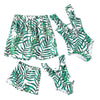 Iffei Mommy And Me Swimsuit One Piece Leaves Printed Ruffle V Neck Bathing Suits Family Matching Swimwear Green Girls: 3-4 Years