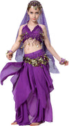 Breevo Purple Genie Costume For Girls Toddler Halloween Costume Kids 4T 4 5 6 7 8 10 12 14 16