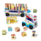 Melissa & Doug PAW Patrol Wooden ABC Block Truck (33 Pieces) - Sort And Stack Toys, Alphabet Blocks For Toddlers, Vehicle Toys F