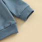 Baby Boy Clothes Outfits 2Pcs Letter Print Crewneck Sweatshirt Pants Sweatsuit Little Boy Clothing(Bubs Blue, 6-12 Months)