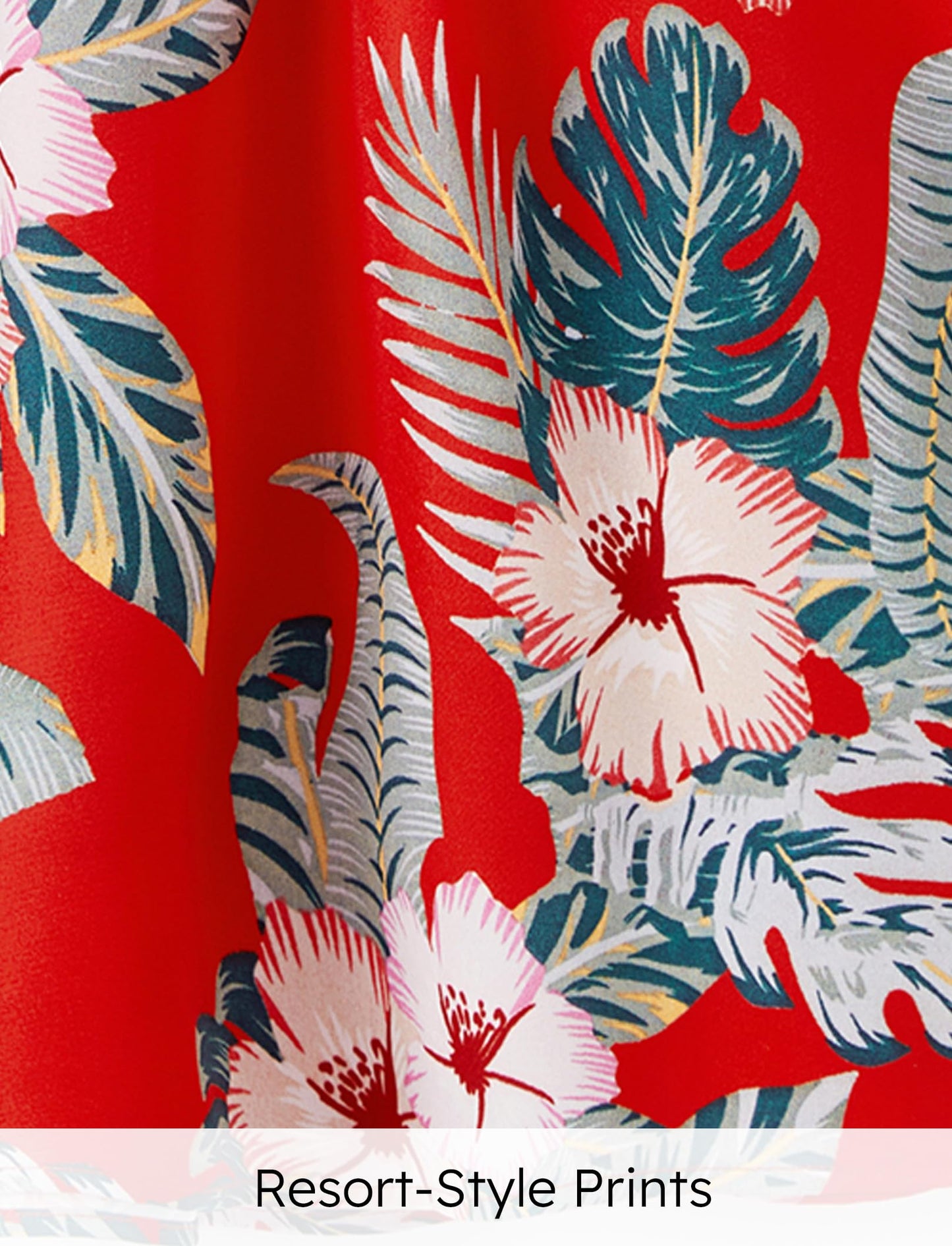 Patpat Matching Family Hawaiian Outfits - Mommy And Me Hawaiian Dress Matching Set Tropical Palm Leaf Print Summer Dress Sundres