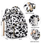 Xunteny Cow Print Baby Diaper Bag Backpack For Girls Boys, Waterproof Large Maternity Nappy Bags For Mom