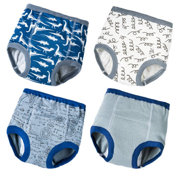 Joyo Roy 4Pcs Boys Underwear 4T Training Underwear 4T Underwear 100% Cotton Potty Training Underwear For Boys 4T Toddler Panties