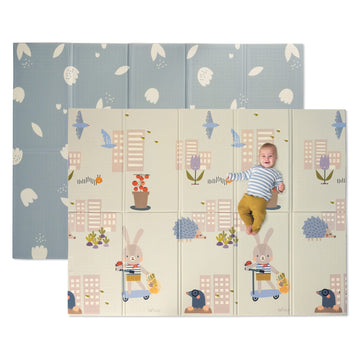 Taf Toys Taf13085 Urban Garden Extra-Large Cushioned Folded Play 200 X 150Cm Baby Mat For Floor. Foldable Babies & Toddlers. Wat