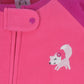 Gerber Baby Girls Toddler Loose Fit Flame Resistant Fleece Footed Pajamas 2-Pack Pink Floral Fox 5T