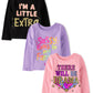 The Children'S Place Baby-Girls And Toddler Assorted Everyday Long Sleeve Graphic T-Shirts,Multipacks Sassy 3-Pack 3T
