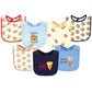 Hudson Baby Unisex Baby Cotton Bibs, Pizza Snacks, One Size