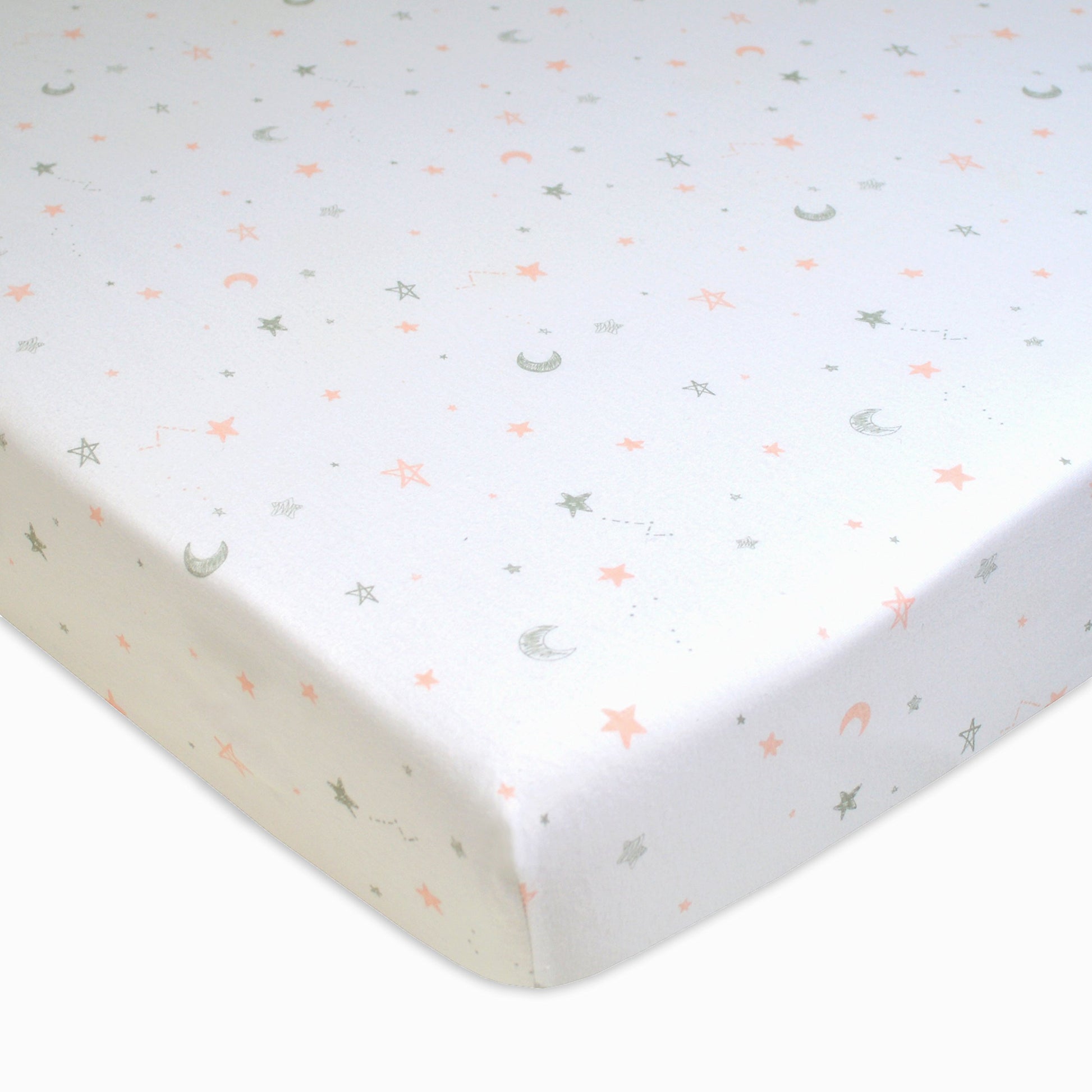 American Baby Company 100% Natural Cotton Fitted Pack and Play Sheet 39 x 27 - Soft & Breathable Pack N Play Sheet for Playpen, 