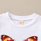Younger Tree Toddler Baby Girl Clothes Girls Summer Outfit Butterfly Print Tshirt Red Shorts With Belt Clothing For Baby Girl (B