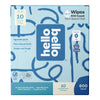 Hello Bello Extra Gentle Unscented Baby Wipes, Plant Based, Made With 99% Water And Aloe For Babies And Kids, 60 Count (Pack Of