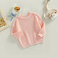 Afunbaby Baby Girl Boy Knit Sweater Blouse Pullover Sweatshirt Warm Crewneck Long Sleeve Tops For Infant Toddler (2-3T,Little Pi