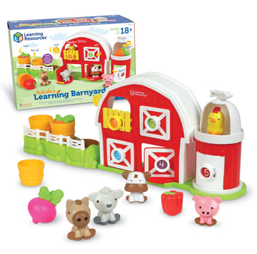 Learning Resources Peekaboo Learning Barnyard Playset, Toddler Learning Toys, Preschool Learning Activities for Boys and Girls, 